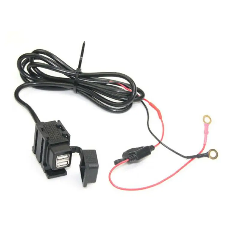 Waterproof Dual USB 12V Motorcycle Handlebar Phone Power Charger Outlet Socket | Автомобили и мотоциклы