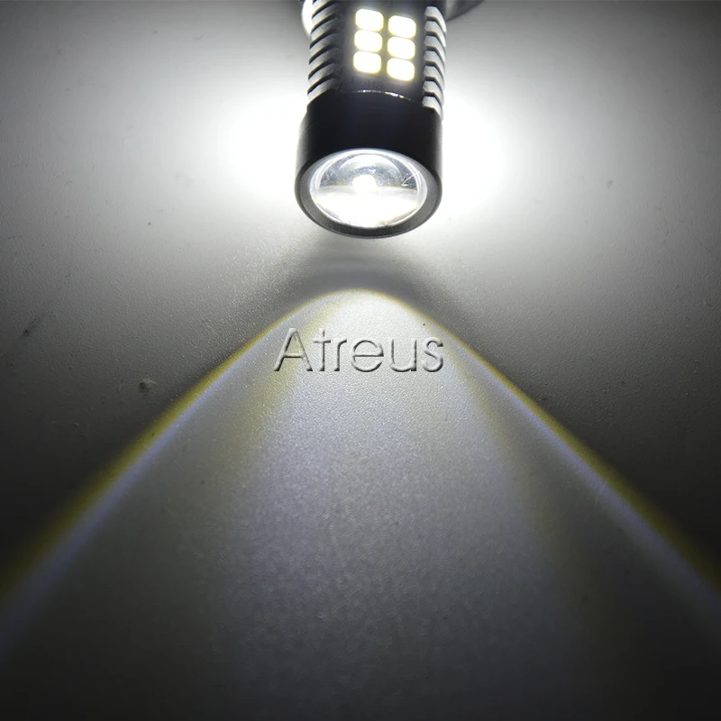 Atreus 2X Автомобильный светодиодный H4 9006 1156 1157 H7 H11 21SMD противотуманный фонарь DRL 12 В с