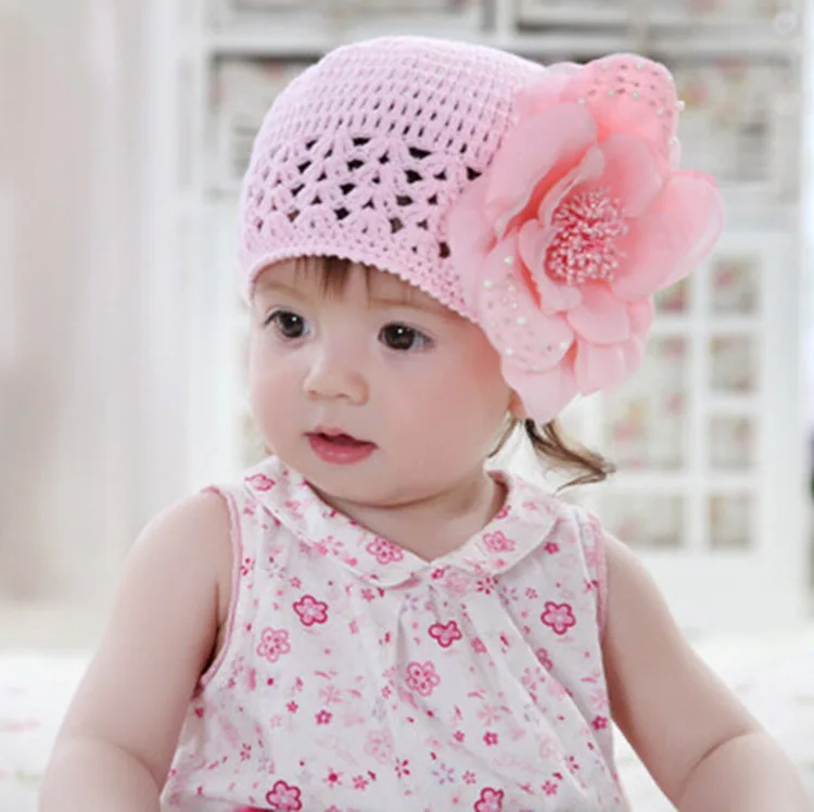 Новинка 2017 реквизит ручной работы для фотосъемки с цветами девочек вязаная Милая