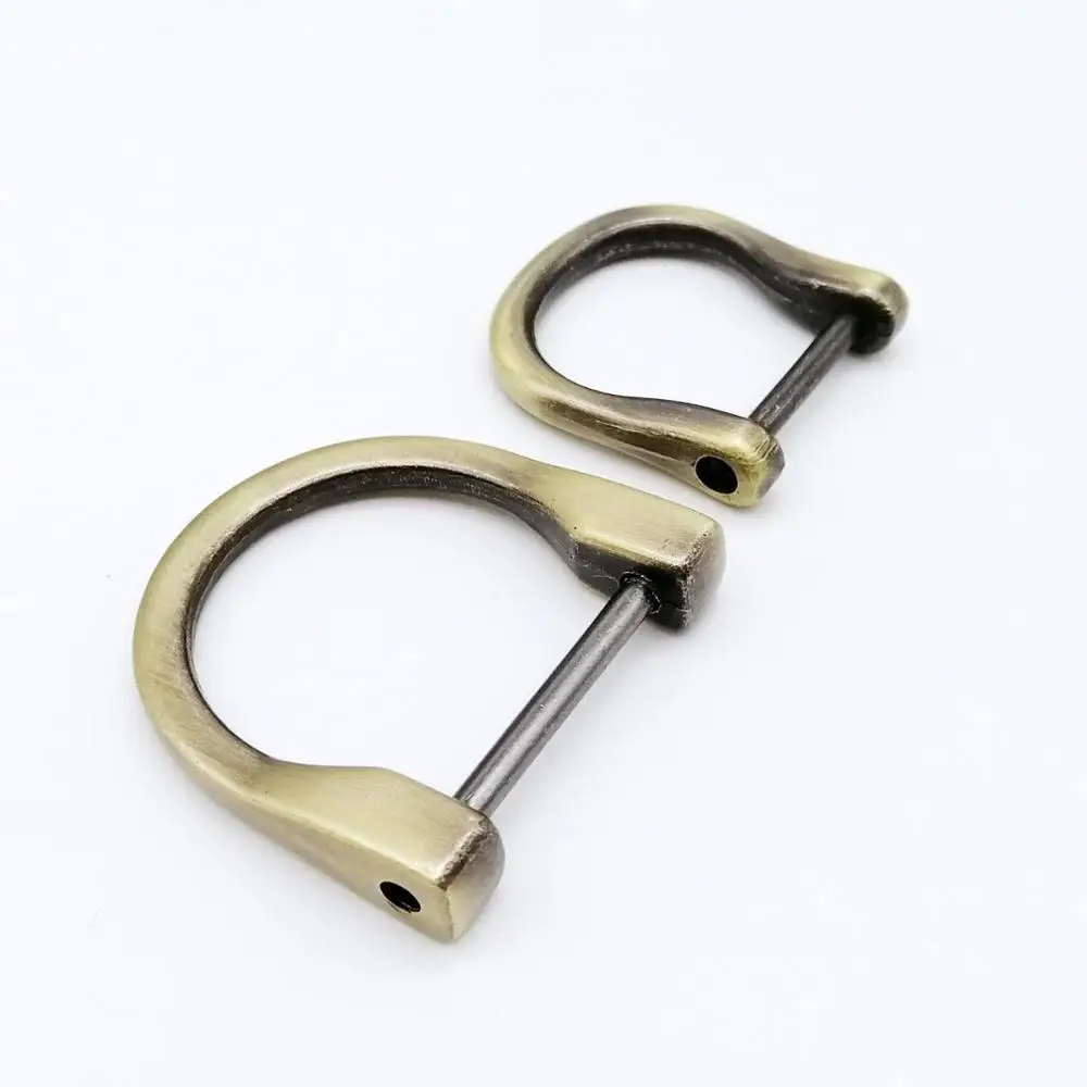 Antique brass 5 шт. металлическая съемная открывающаяся Сумочка Сумка кошелек плечевой ремень крепление-пряжка с застежкой разъем D уплотнительное кольцо DIY кожевенное Ремесло АКСЕССУАРЫ - Цвет: Antique brass