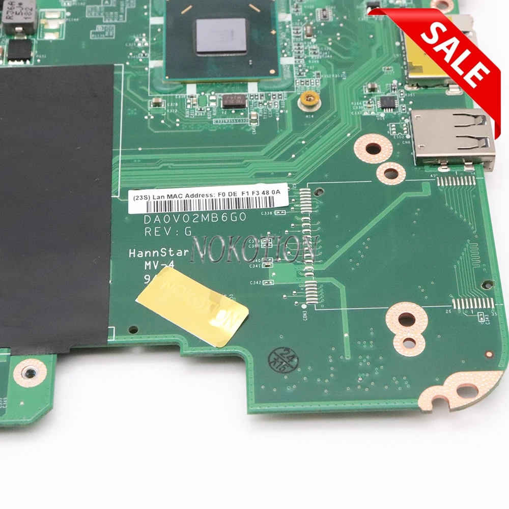 NOKOTION CN-0FH09V 0FH09V FH09V для Dell Inspiron 14R N4110 DA0V02MB6G0 Материнская плата ноутбука HM67 DDR3 HD GMA графика