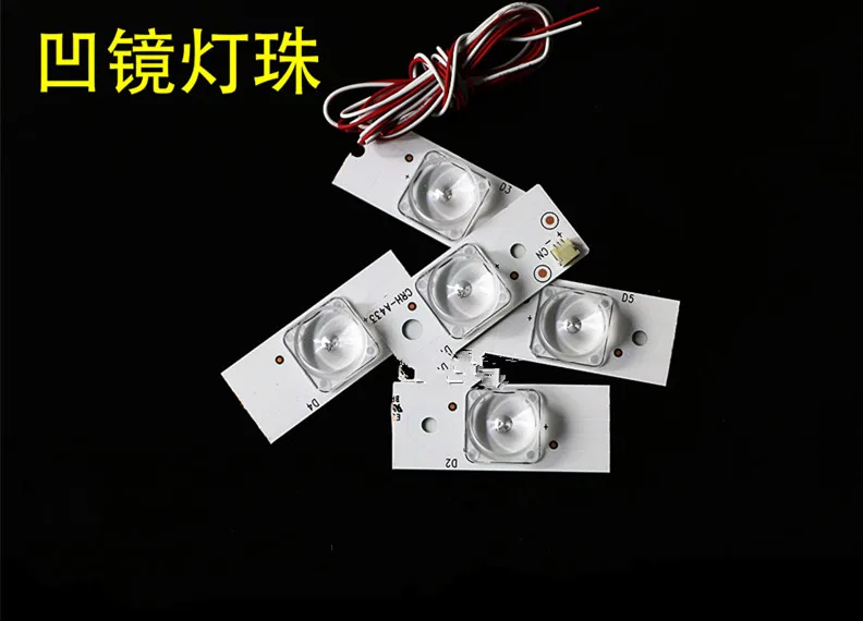 

Concave lens astigmatism 3V LCD TV lamp bar lamp bead large grain LED concave mirror LCD TV backlight general purpose lamp bead