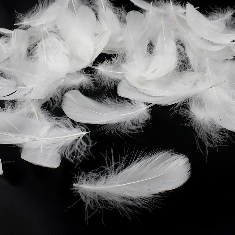 Wxboom 120 шт. Белые Перья Гуся для Ремесла Украшения (6 8 дюймов)|decorative feathers|white goose