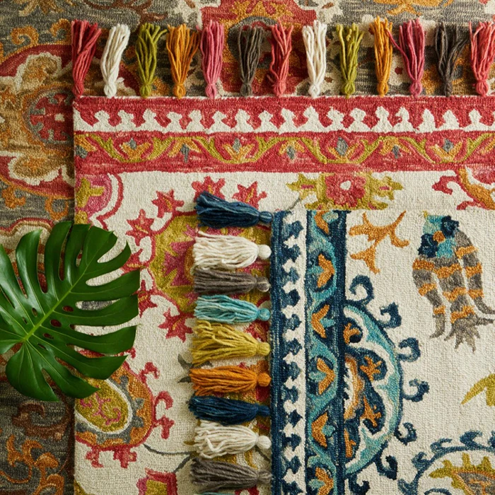 Kilim 100% шерстяной цветочный ковер для гостиной геометрический индийский