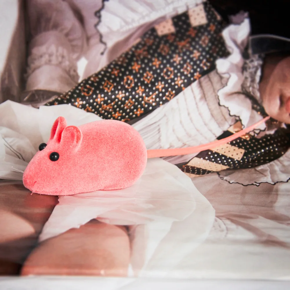 Модная Милая скрипучая симуляция маленькая мышь Реалистичная звуковая игрушка