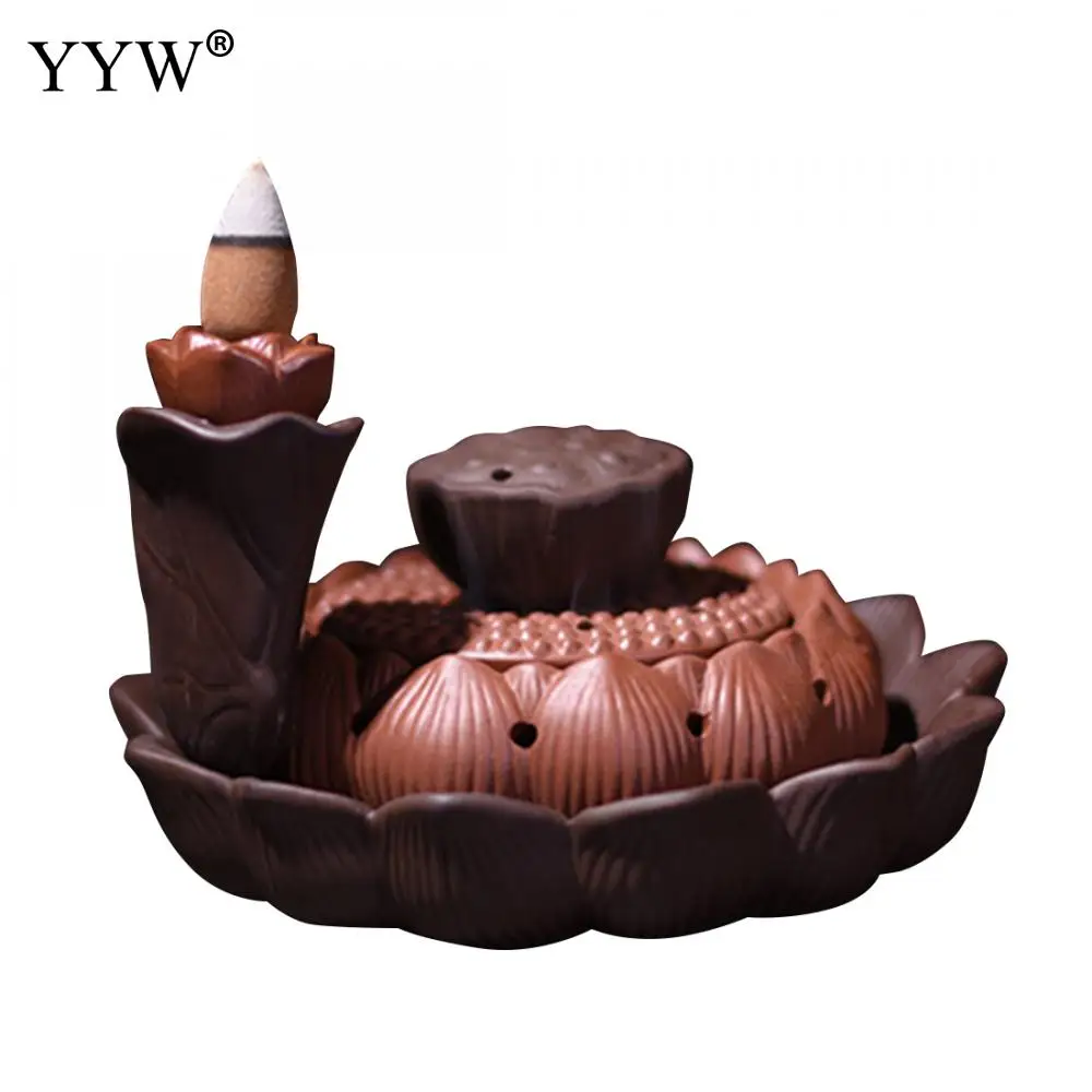 Катушка для ароматерапии Lotus керамическая курильница с подставкой креативный