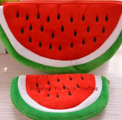 4Models - Summer Watermelon Plush Toys Gift Purse Wallet Toy With Keychain Pendant | Игрушки и хобби