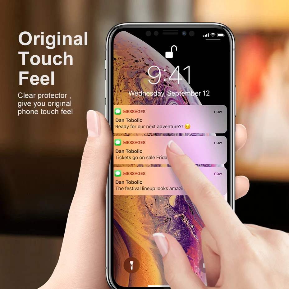 Для iPhone X XS XR Max анти шпион полное закаленное стекло 3D пленка протектор экрана