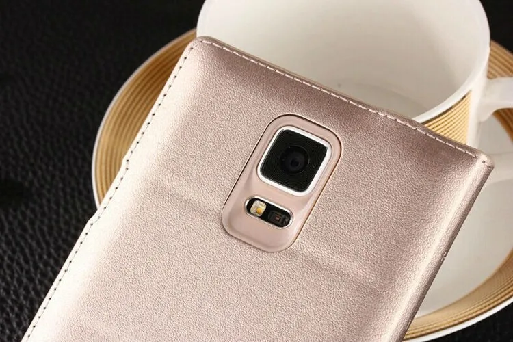 Чехол-книжка для Samsung Galaxy Note 4 N9100 кожа | Мобильные телефоны и аксессуары