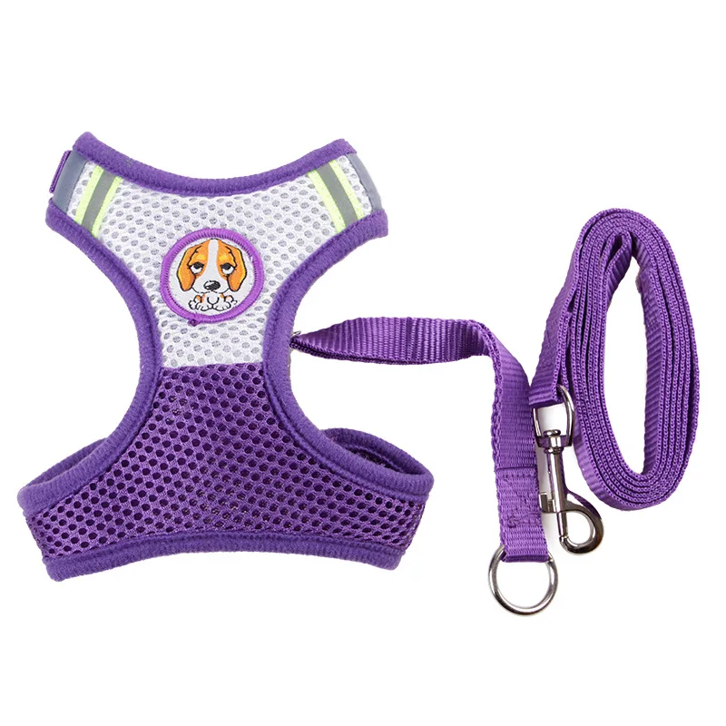 Летняя дышащая шлейка ведет наборы милая стильная Открытый нейлон поводки для