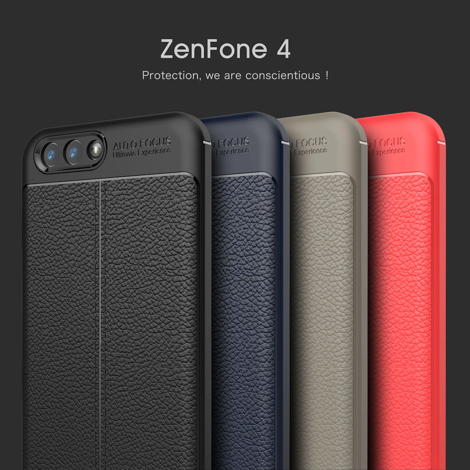 Новый Модный высококачественный мягкий ТПУ кожаный чехол личи для ASUS Zenfone 4 ZE554KL