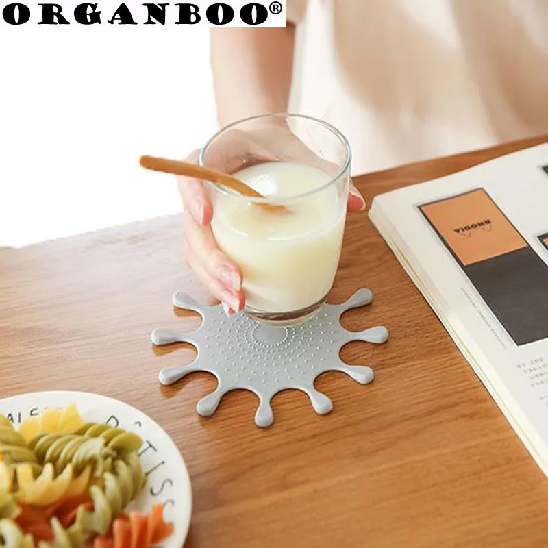 ORGANBOO 1 шт. креативные простые силиконовые домашние Нескользящие подставки