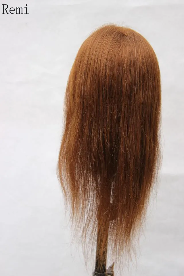 Новый 24 &quot90% настоящие человеческие волосы Учебные головы-манекены