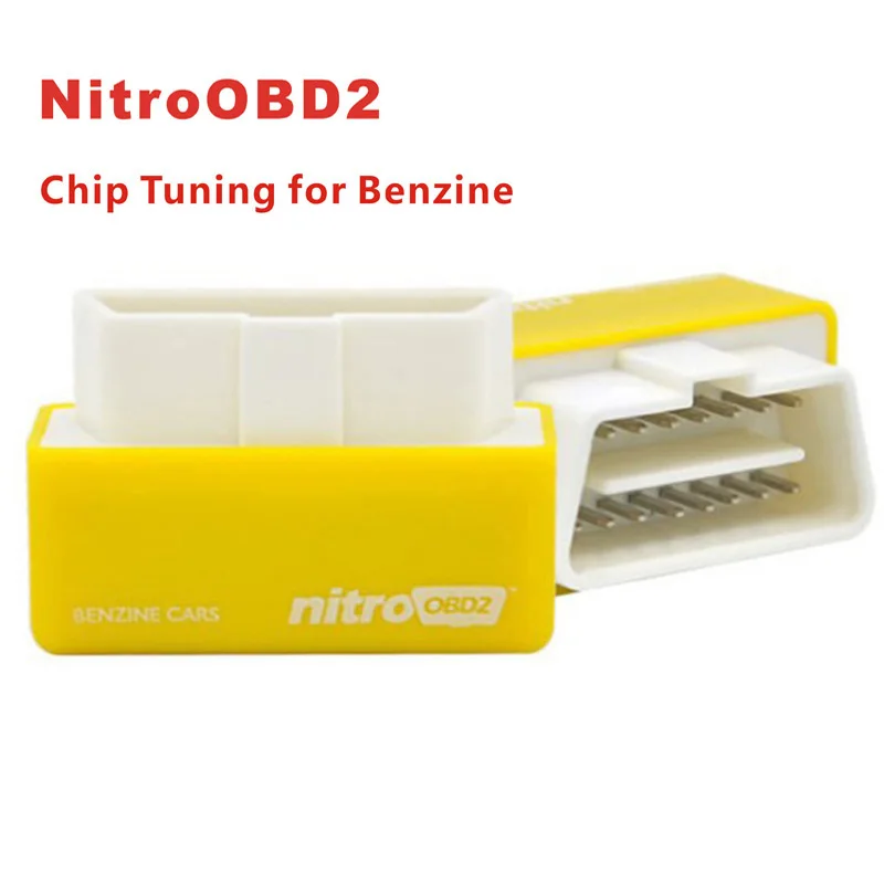 OBD2 Benzine Супер OBD2 чип тюнинговая коробка NitroOBD2 для бензина/дизельного автомобиля чип тюнинговая коробка вилка и привод Nitro OBD2 ELM327 - Цвет: OBD2 Benzine