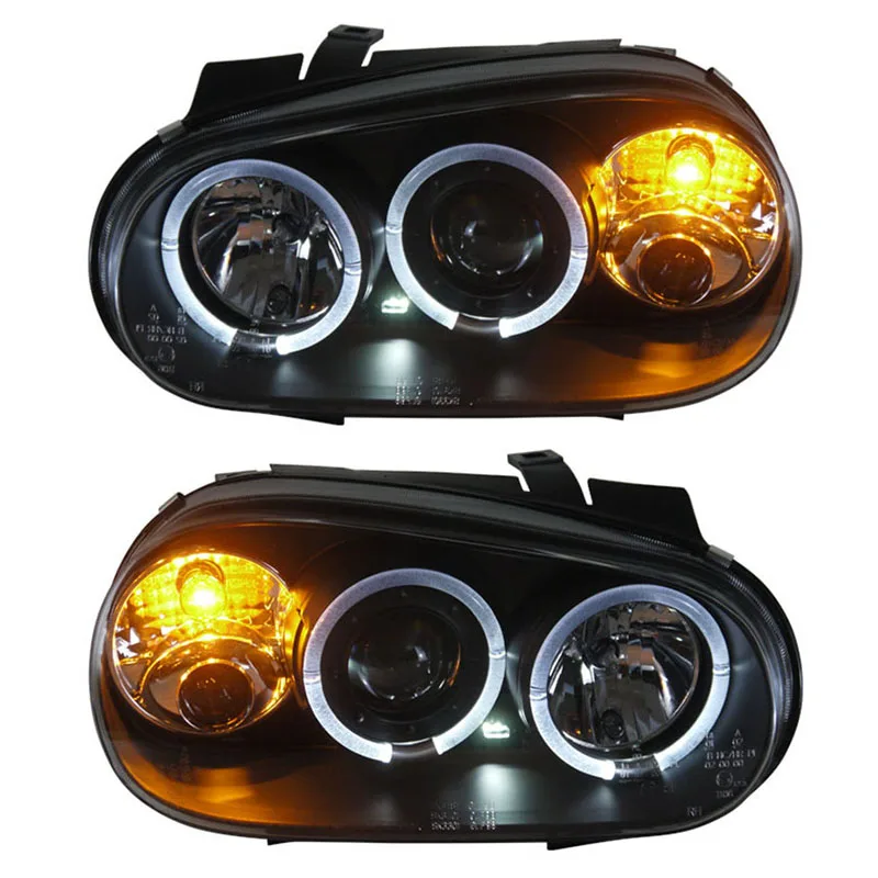 Фара ангельский глаз для VW Volkswagen Golf 4 2004 2008 V2|angel eyes|eyes angelgolf headlights |