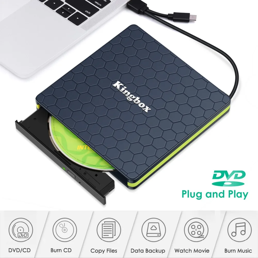 3 0 CD-RW/DVD-RW SATA внешний тонкий USB чип оптический привод CD DVD rom горелки для
