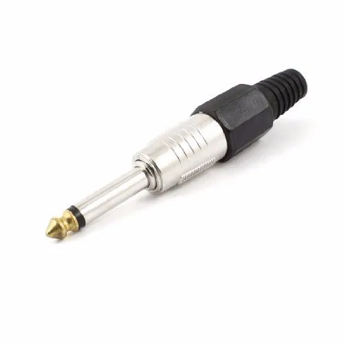 Золотистый наконечник аудио 6 35 мм 1/4 дюйма Профессиональный Металлический