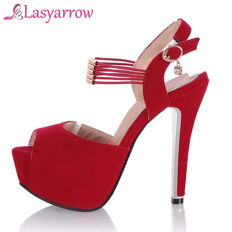 Lasyarrow Sandalias Mujer 2018 летние пикантные туфли для ночного клуба с ремешком на пятке