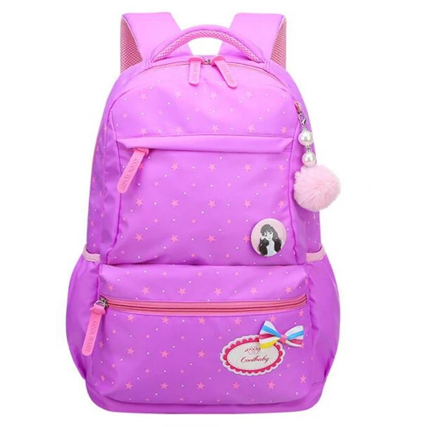 

New 2018 Star Print School Backpacks Children School Bag For Girls Kids Elementary Middle School Bags Bookbag Waterproof