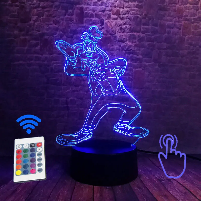 Remoter and Touch Микки Аниме Figma 3D светодиодный стол Ночной светильник 7 цветов Изменение сна светильник Мышь мягкий термополиуретановый чехол для телефона с Мышь фигурка из аниме «Astroboy(светильник-Набор для творчества, обучающая игрушка для малышей - Цвет: Remoter and Touch