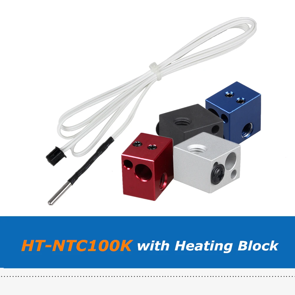 1pc Lerdge 3D Printer Parts 1m 2m HT-NTC100K Thermistor Temperature Sensor Cable + 1pc J-head BP6 Hotend Heater Block 1pc Lerdge 3D Printer Parts 1m 2m HT-NTC100K Thermistor Temperature Sensor Cable + 1pc J-head BP6 Hotend Heater Block