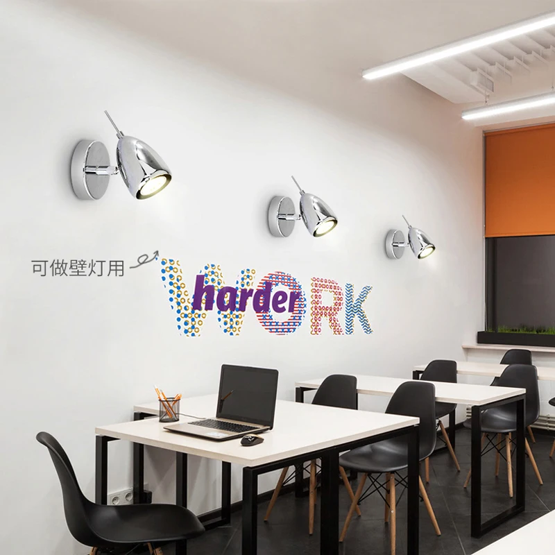 Офисный светодиодный Трековый светильник длинный потолочный для прихожей бара