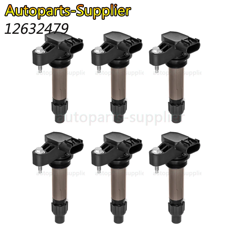Катушка зажигания 6 шт./лот 12632479 для Buick Cadillac Chevrolet GMC Pontiac Saturn Suzuki 12590990 12618542 12610626