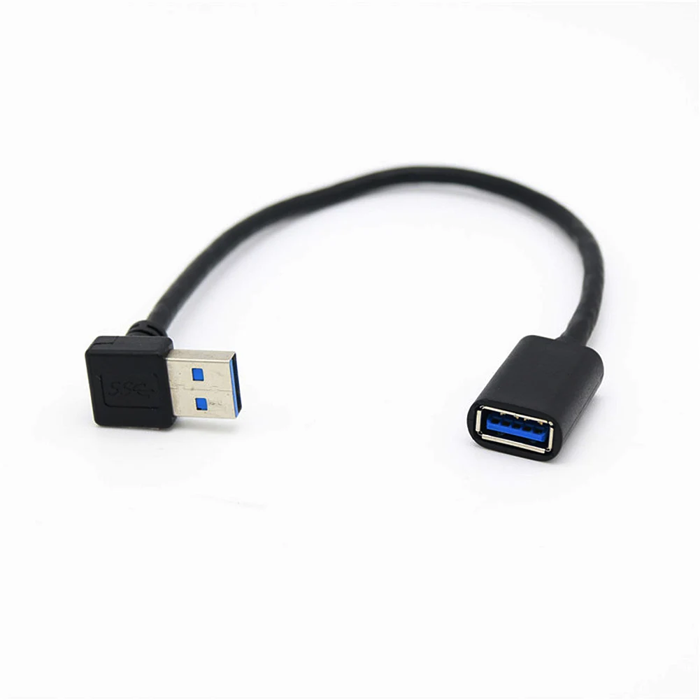 Удлинительный Кабель USB 3 0 с углом поворота 90 градусов штырь-гнездо