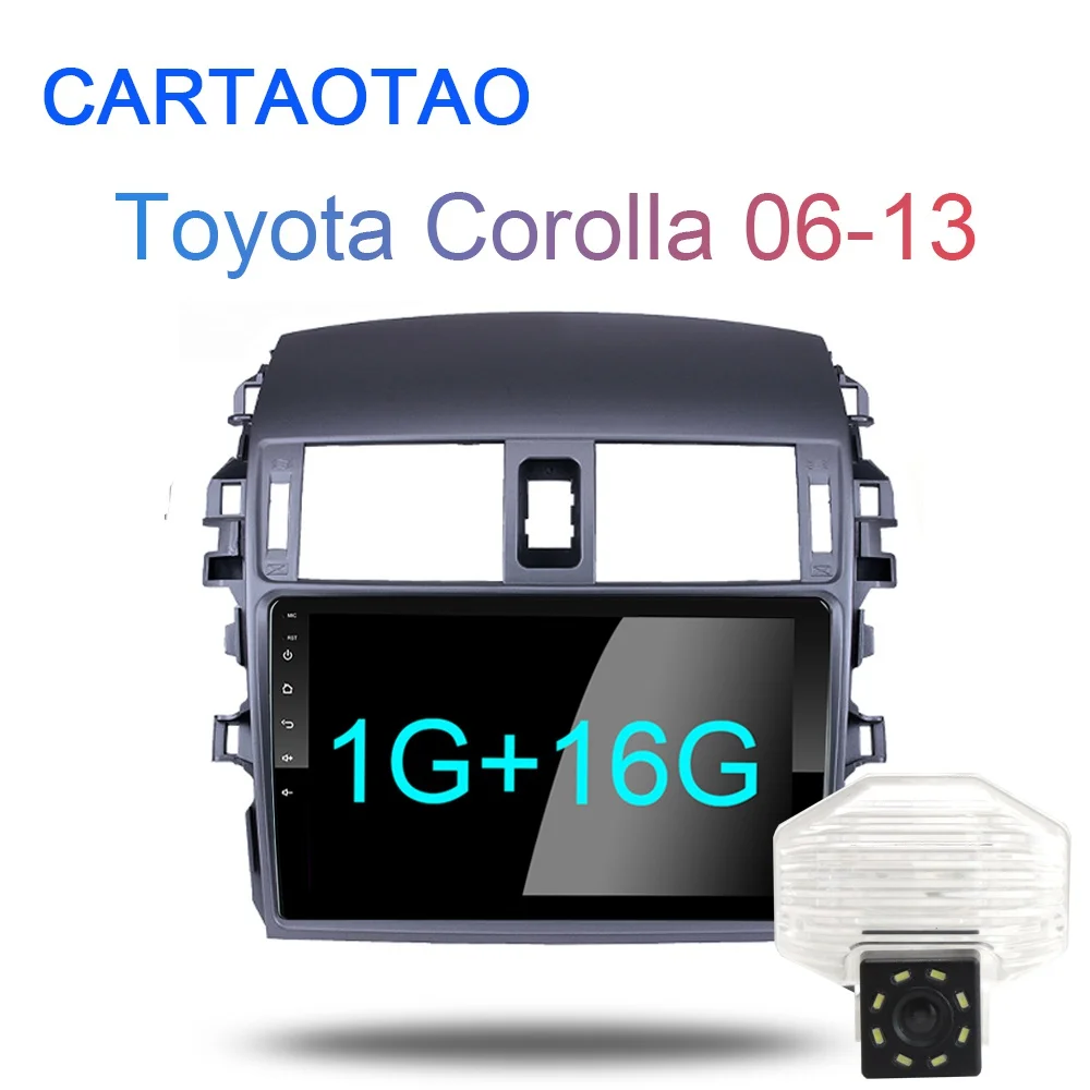 1G-16G-SXT 2G+ 32G " 2din Android 8,1 GO автомобильный dvd-плеер для Toyota Corolla E140/150 2006-2013 автомобильный Радио gps навигация wifi плеер - Цвет: 1G-16G-SXT
