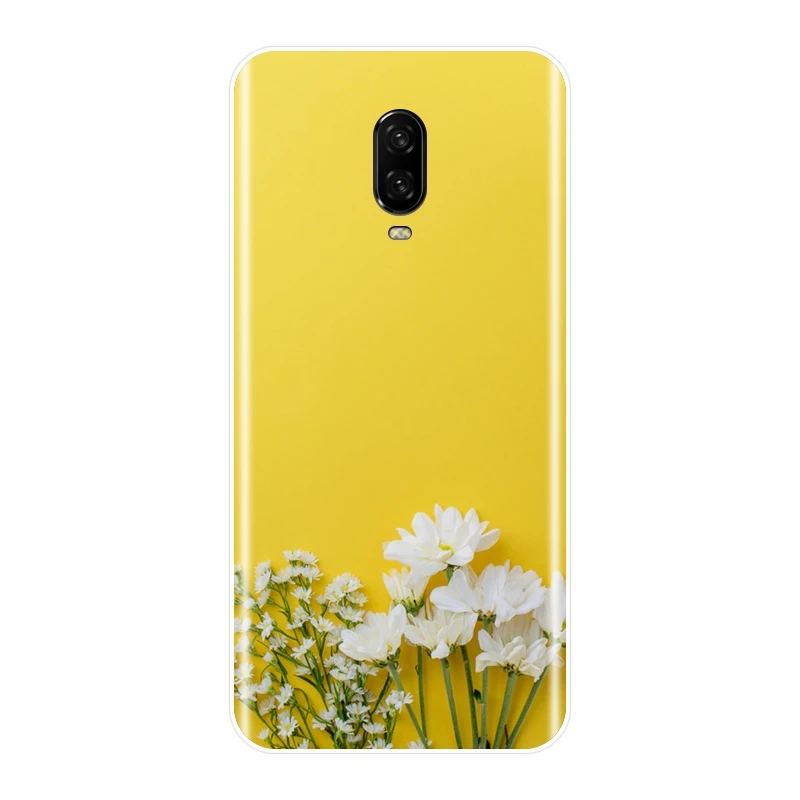 Мягкий чехол для телефона One Plus, 6, 6 T, 5, 5, 3, 3 T, розовая Силиконовая задняя крышка с цветочным рисунком розы для OnePlus, 6, 6 T, 5, 5, 3, 3 T, чехол