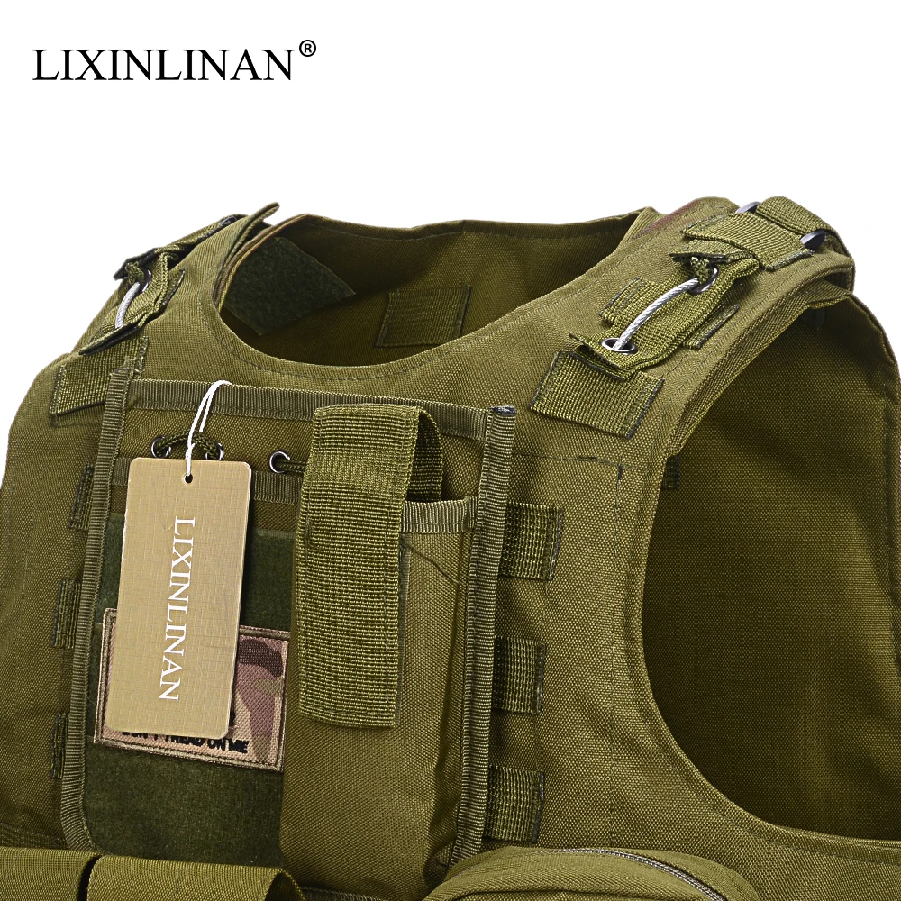 LIXINLINAN военный тактический жилет Molle Combat Assault Plate Carrier 8 цветов CS уличная одежда