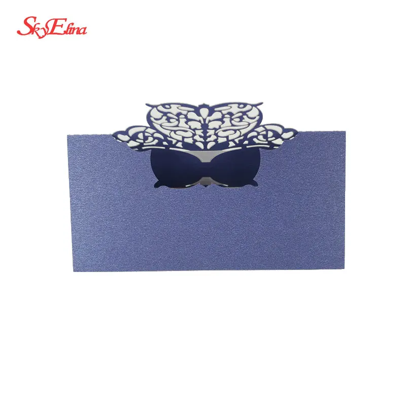 100 шт. таблицы карты лазерной резки Бумага лоза сиденье для Свадебная вечеринка