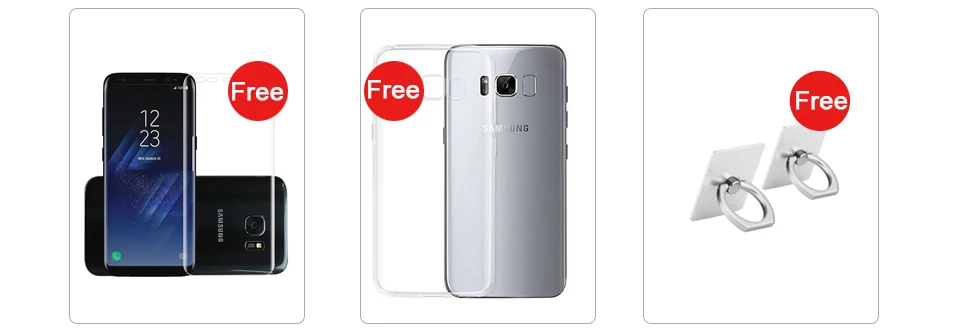 Мобильный телефон samsung Galaxy S8 SM-G950F, 4G LTE, 64 ГБ, 5,8 дюймов, одна Sim карта, 12 Мп, 3000 мАч, смартфон серии S