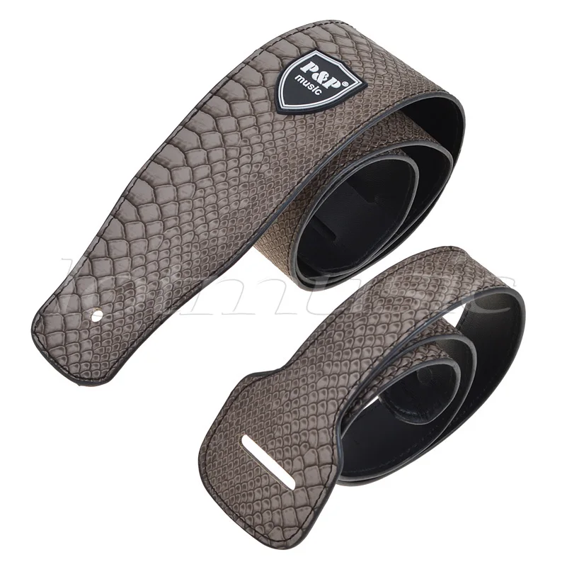 Мягкий кожаный ремешок с тиснением для акустической электрогитары| |