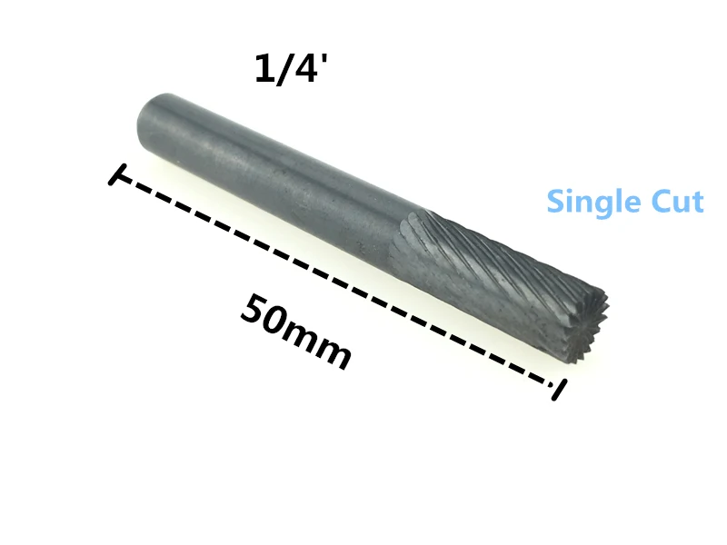 Jrealmer 1/4 &quot* 50 мм 1 шт. вольфрамовый Карбид заусенцев фреза вращающийся инструмент