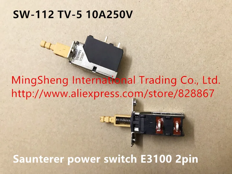 Оригинальный новый 100% SW-112 TV-5 10A250V saunterer power switch E3100 2pin | Обустройство дома