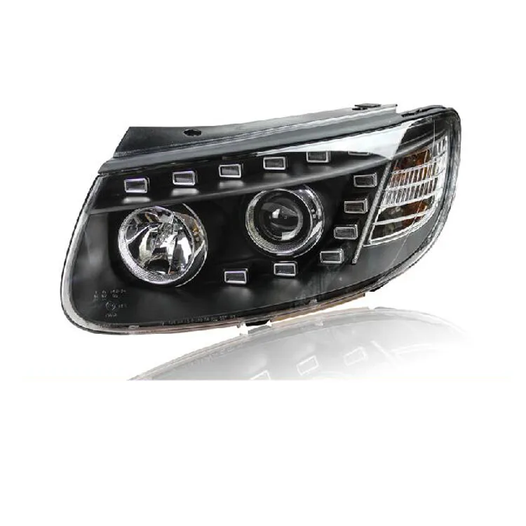 2 шт. светодиодные фары для Hyundai Santa Fe 2006 2012|lens headlight|projector lens headlighttearing eye |