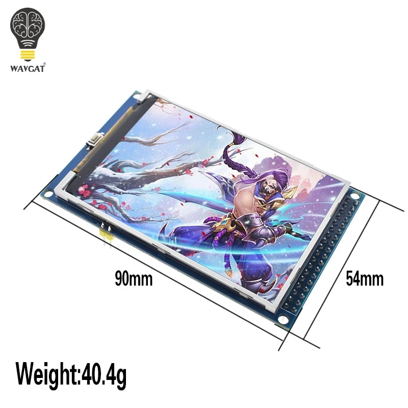 Модуль ЖК экрана WAVGAT 3 2 дюйма TFT ''HD 320X480 для Arduino MEGA2560 R3 STM32 C51 демонстрационная