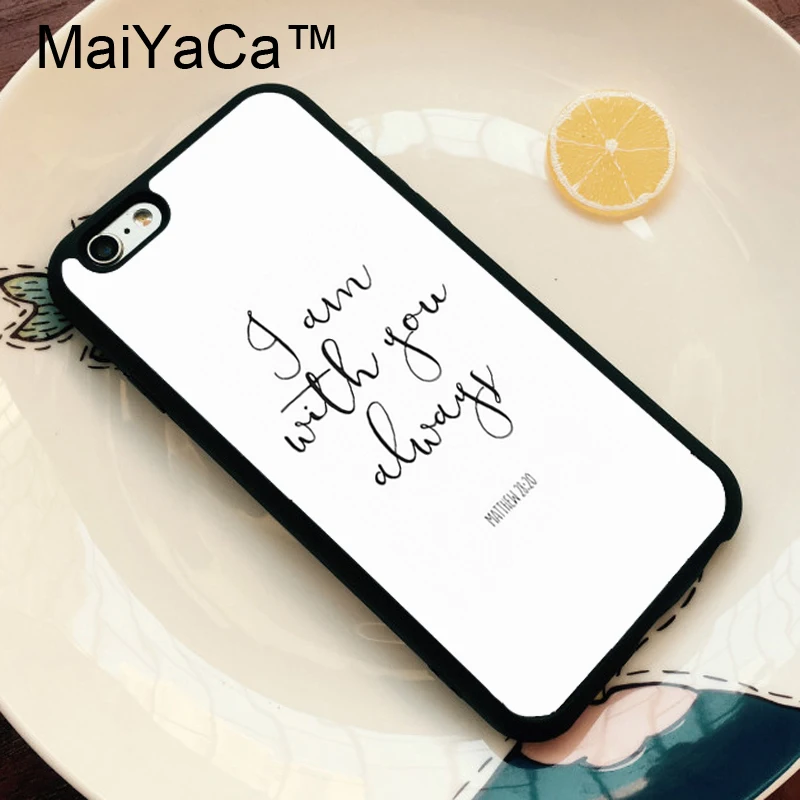Чехол для телефона MaiYaCa Christ Jesus Bible Verse Cross из ТПУ для iPhone 11 Pro MAX X XR XS MAX 6 6s 7 8 Plus 5S задняя крышка