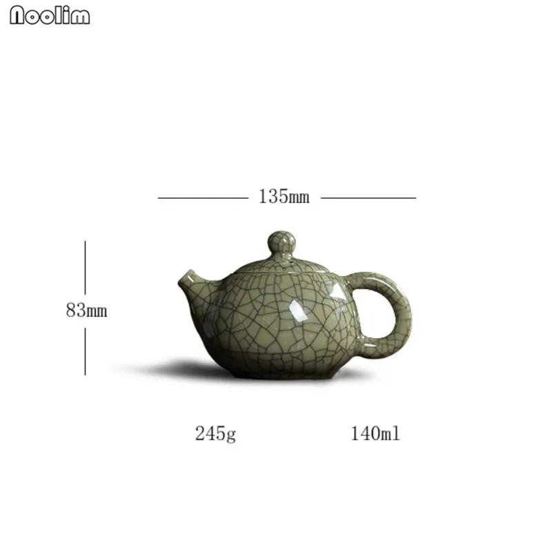 NOOLIM керамическая ледяная глазурь Ge Kiln Longquan Celadon фиолетовая глина китайский