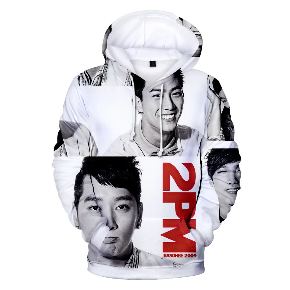 Модные kpop 2 спортивные хип хоп 3d Толстовка с капюшоном для мужчин и женщин