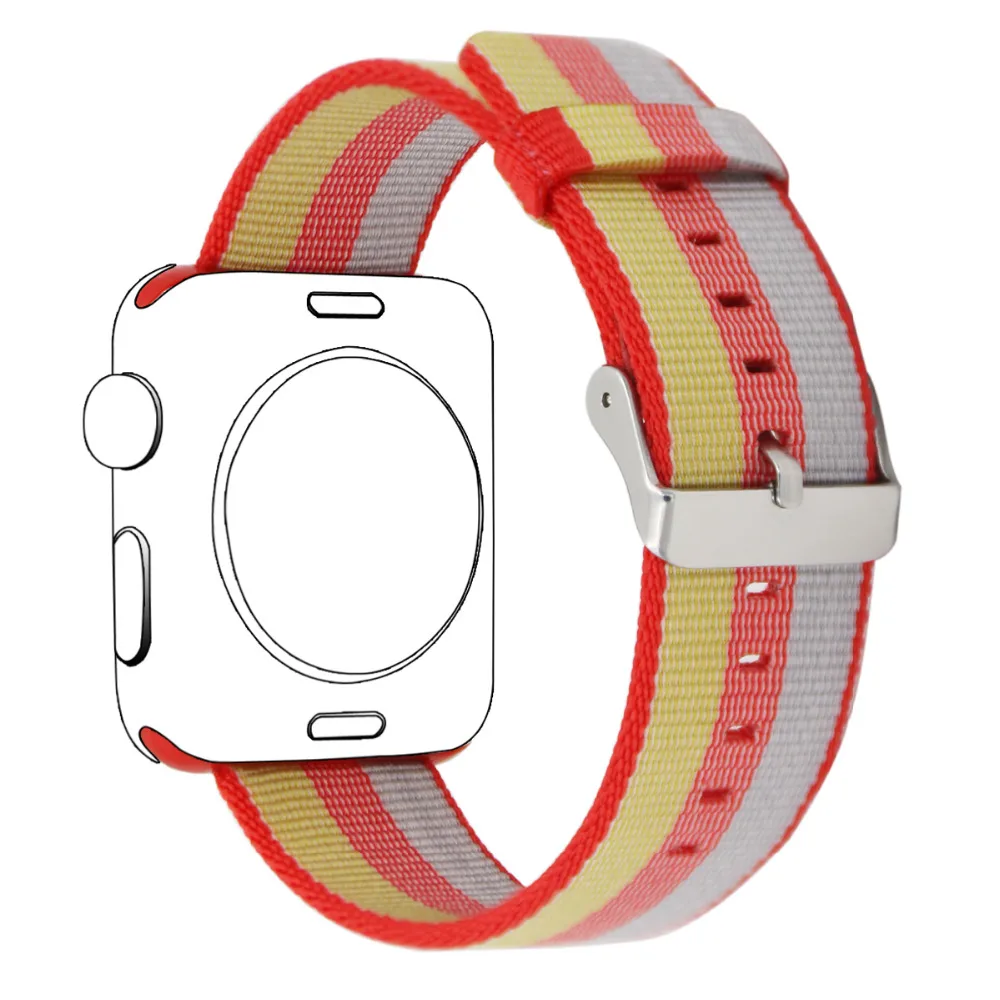 Ремешок nato для apple watch band apple watch 5 4 3 2 1 44 мм/40 мм 42 мм 38 мм iWatch ремешок для часов тканый нейлоновый браслет blet