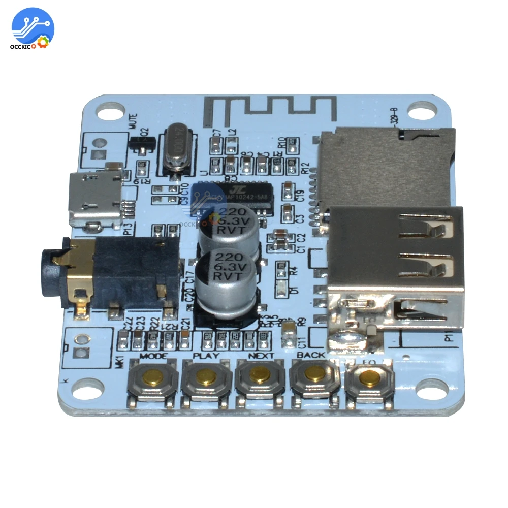 USB Bluetooth плата аудиоресивера слот для TF карты MP3 аудио декодер плеер 5 в