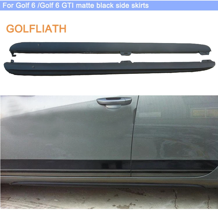 Golf LIATH PP матовая черная Автомобильная боковая юбка бодикит фартук для VW golf VI MK6& GTI 2010-2013