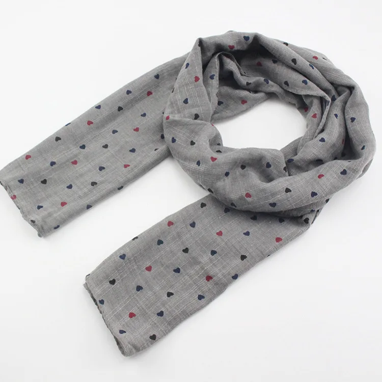 Новинка 2017 года зима милый сердцу печати стиль детский шарф Одежда для девочек