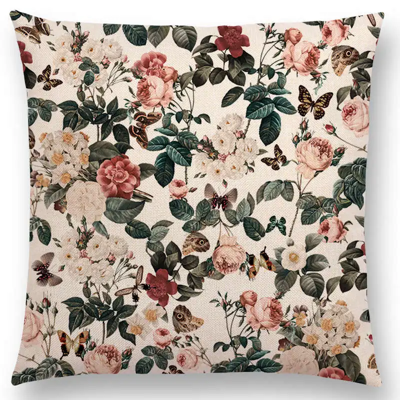 Многоцветная романтическая абстрактная экзотическая Цветочная садовая