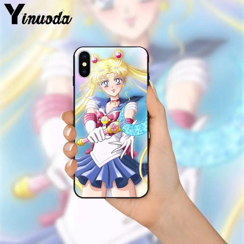 Yinuoda Sailor Moon DIY Окрашенные красивые аксессуары для телефонов Чехол iPhone 5 5Sx 6 7 7plus 8