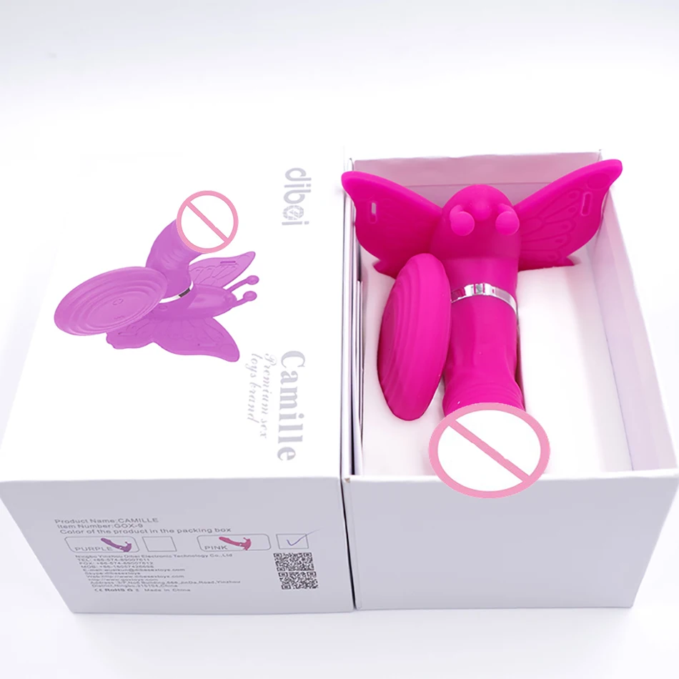 DIBE USB Butterfly Vibrator Sex Toys for Woman Rotation Panties Wearable Wireless Remote Dildo Products | Красота и здоровье