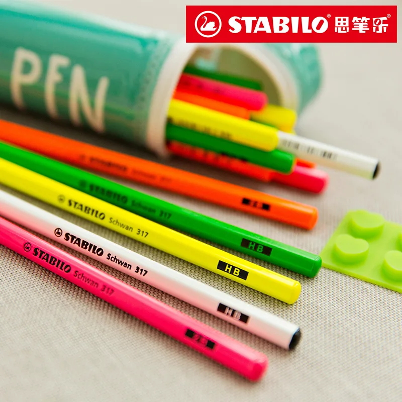 1 шт. stabilo 317 цветные карандаши шестиугольный карандаш HB/2B для начальной школы нетоксичные карандаши для детей