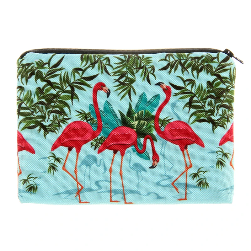Jom Tokoy Flamingos простая сумка для макияжа с 3D принтом косметический Чехол Женский trousse